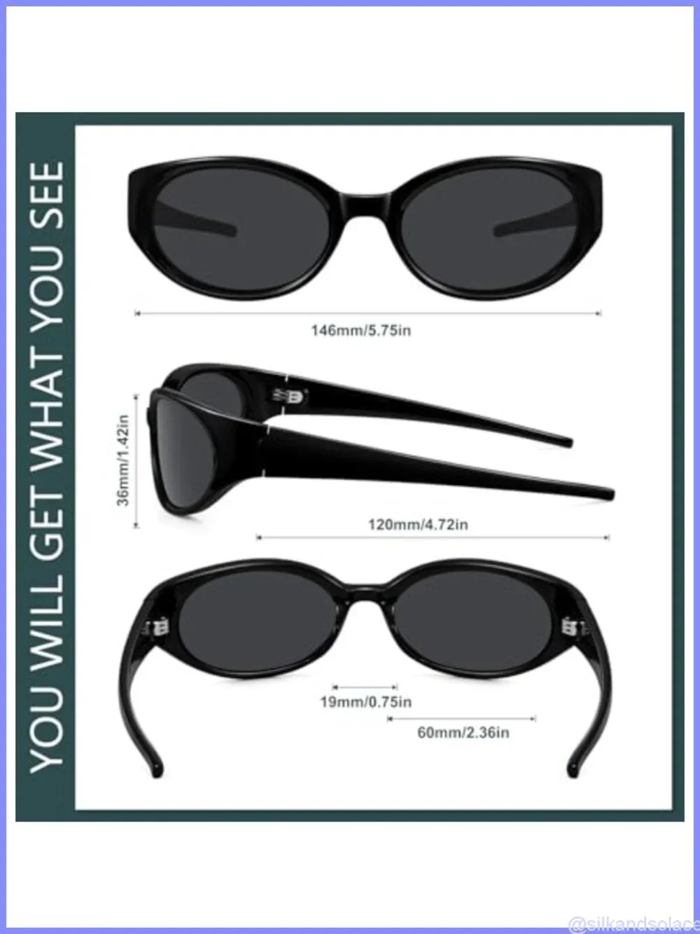 WOWSUN Retro Y2K Wrap Around Polarized Sporty Sunglasses UV Protection